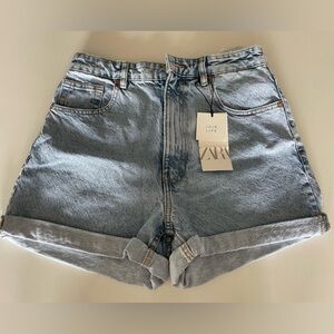 Zara Mom Fit Jean Shorts - size 8 - BNWT
